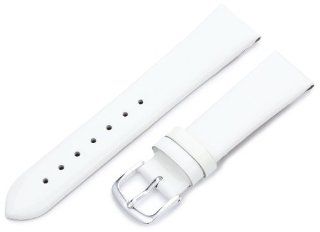 Hadley Roma Women's LSL730RT 180 18 mm White Patent Leather Watch Strap Watches