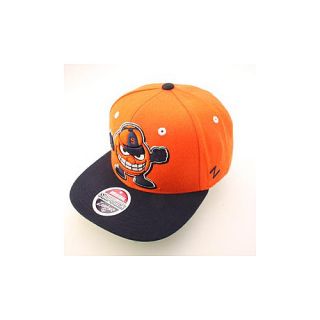 ZEPHYR Mens Syracuse Orange Refresh Adjustable Snapback Cap   Size Adjustable,