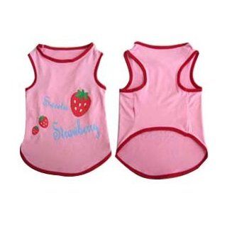 Iconic Pet 92003 Pretty Pet Pink Strawberry Top For Dogs And Puppies   Medium  Pet Dresses 