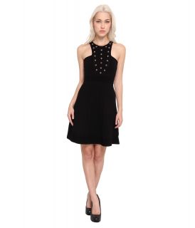 Versace Collection Studded High Neck Dress Womens Dress (Black)