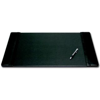 1000 Series Classic Leather 25.5 x 17.25 Side Rail Desk Pad in Black