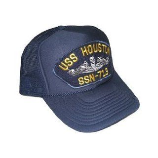 Navy Ships Trucker Hat   USS Houston SSN 713 Novelty Baseball Caps Clothing