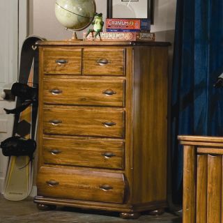 American Woodcrafters Timberline Dresser and Mirror Set