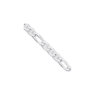 Jewelryweb Figaro Anchor Chain Ankle Bracelet