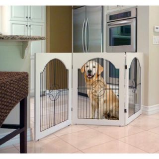 Majestic Pet Products Universal Free Standing Wood and Wire Pet Gate