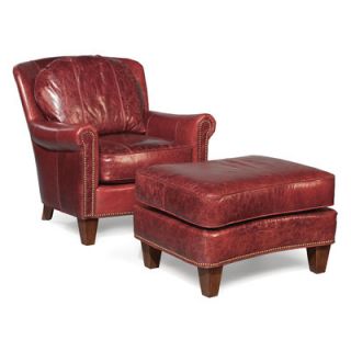 Fairfield Chair Leather Lounge Chair and Ottoman