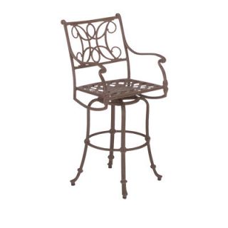 Woodard Landgrave Chateau Swivel 32 Barstool with Loose