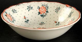 Johnson Brothers Monticello Coupe Cereal Bowl, Fine China Dinnerware   Peach Flo