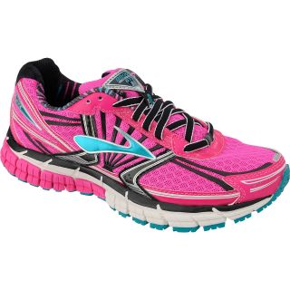 BROOKS Womens Adrenaline GTS 14 Running Shoes   Size 10, Pink/black