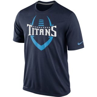 NIKE Mens Tennessee Titans Dri FIT Legend Icon Short Sleeve T Shirt   Size