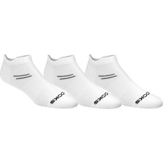BROOKS Womens Every Day Double Tab Socks   3 Pack   Size 9 11, White/black