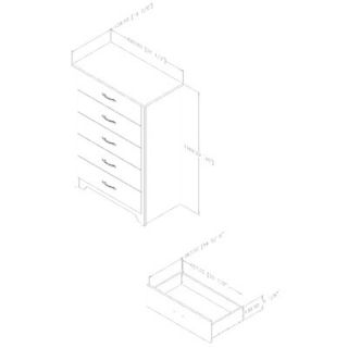 South Shore Fusion 5 Drawer Chest