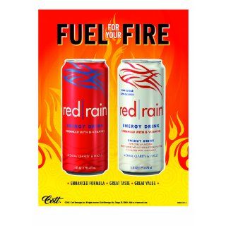 Red Rain Energy Shot, Berry Flavor, 2 Ounce Bottles (Pack of 12)  Energy Drinks  Grocery & Gourmet Food