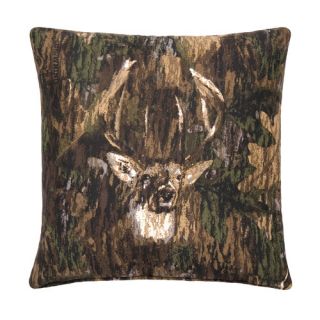 Camo Deer Cotton Square Pillow