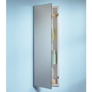 NuTone 735M34WH Specialty Pillar Recessed 12"W x 36"H Mirrored Single Door Medicine Cabinet   Cabinet And Furniture Drawer Slides
