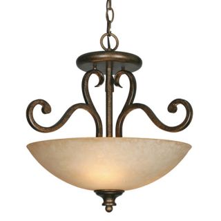 Heartwood 3 Light Convertible Inverted Pendant