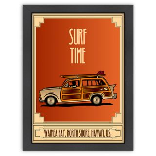 Americanflat Vintage Surf Time Poster