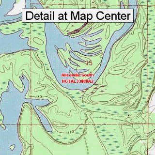 USGS Topographic Quadrangle Map   Aliceville South, Alabama (Folded/Waterproof)  Outdoor Recreation Topographic Maps  Sports & Outdoors