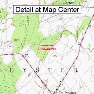 USGS Topographic Quadrangle Map   Heuvelton, New York (Folded/Waterproof)  Outdoor Recreation Topographic Maps  Sports & Outdoors
