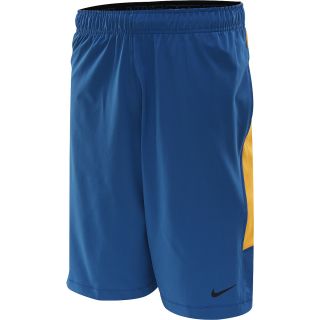 NIKE Mens Speedvent Stretch Woven Shorts   Size Medium, Military Blue/mango