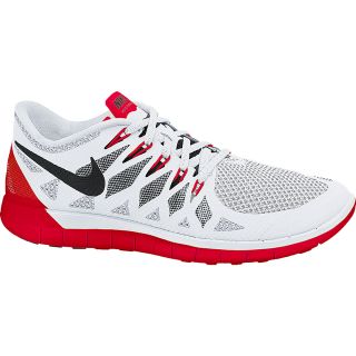NIKE Mens Free Run+ 5.0 Running Shoes   Size 9.5, White/red