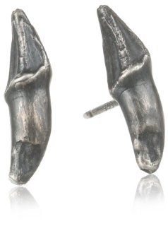 Melissa Joy Manning Criminal 737 Sterling Silver Flying Fox Claw Post Stud Earrings Jewelry