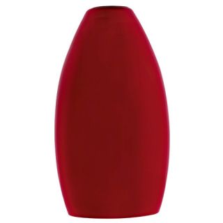 Oval Shaped Case Red Glass Shade