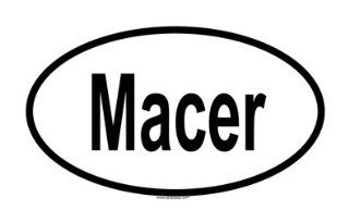 Macer Oval Sticker 