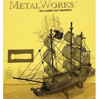 Metal Works The BLACK PEARL Pirate Ship 3D Laser Cut Model puzzle replica Toys & Games