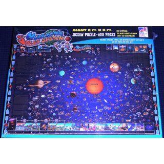 Great American Puzzle Factory Map Of The Solar System 600 Piece puzzle Toys & Games