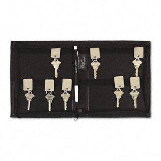 PM Company Locking Full Length Zipper 144 Key Leather Look Vinyl Case