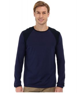 Elie Tahari Drake Sweater Mens Long Sleeve Pullover (Blue)