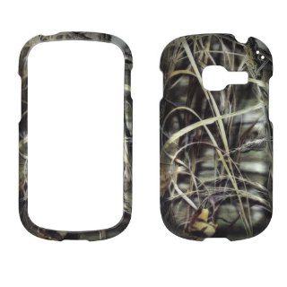 2D Camo Grass Samsung Galaxy Centura S738C / Discover S730G Cricket, Net 10 Straight Talk Case Cover Hard Phone Case Snap on Cover Rubberized Touch Faceplates Cell Phones & Accessories