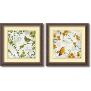 Amanti Art Birds and Butterflies 2 Piece Framed Print Set By Tandi