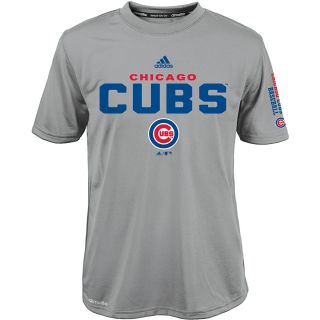 adidas Youth Chicago Cubs ClimaLite Batter Short Sleeve T Shirt   Size Medium,