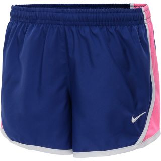 NIKE Girls Tempo 3.5 Running Shorts   Size Medium, Deep Royal/pink