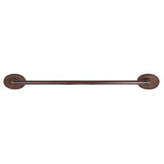 The Copper Factory Hammered Copper 24 Towel Bar with Round Backplates