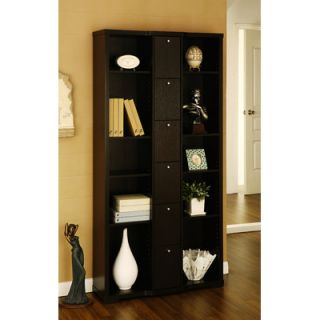 Hokku Designs Gilmore Bookcase / Display Cabinet in Red Cocoa Brown