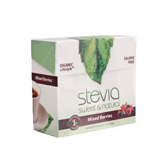 Stevia Packets Mixed Berries 1g 40 Per Box Stevia International 40 Packet Health & Personal Care