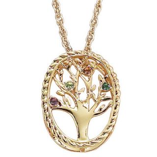Remy and Rose Family Tree Birthstone Necklace   4 stone