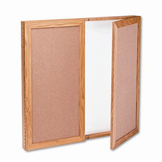 Quartet Conference Cabinet, Cork/Dry Erase Melamine, 36 x 36, White