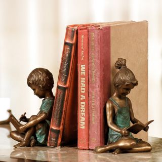 Boy and Girl Bookends Pair