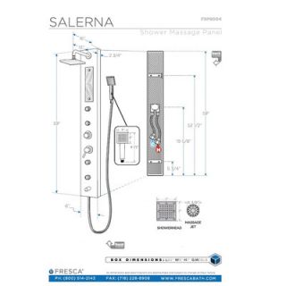 Fresca Salerna Shower Panel   FSP8004SL