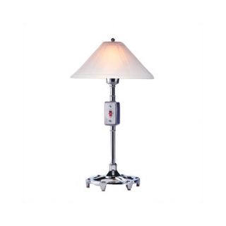 Leviton Dimmer Glass Shade Table Lamp