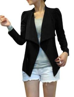Allegra K Self Tie Strap Long Sleeves Crop Blazer Jacket for Woman Blazers And Sports Jackets