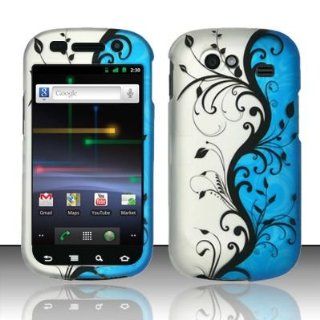 Blue Silver Vine Hard Faceplate Cover Phone Case for Samsung Google Nexus S 4G i9020 i9020s D720 Cell Phones & Accessories