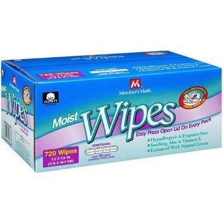 Member's Mark Folded Moist Wipes, Case Pack, 8/90 Count (720 Wipes) Health & Personal Care