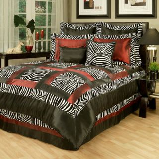 Sherry Kline Jungle Passage Zebra 8 Piece Comforter Set