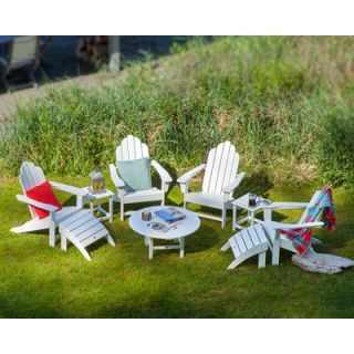 POLYWOOD® Long Island 9 Piece Conversation Adirondack Seating Group