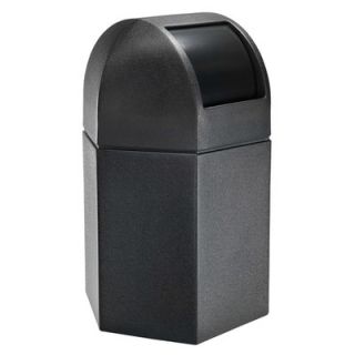 Commercial Zone 45 Gallon Hex Waste Container with Dome Lid